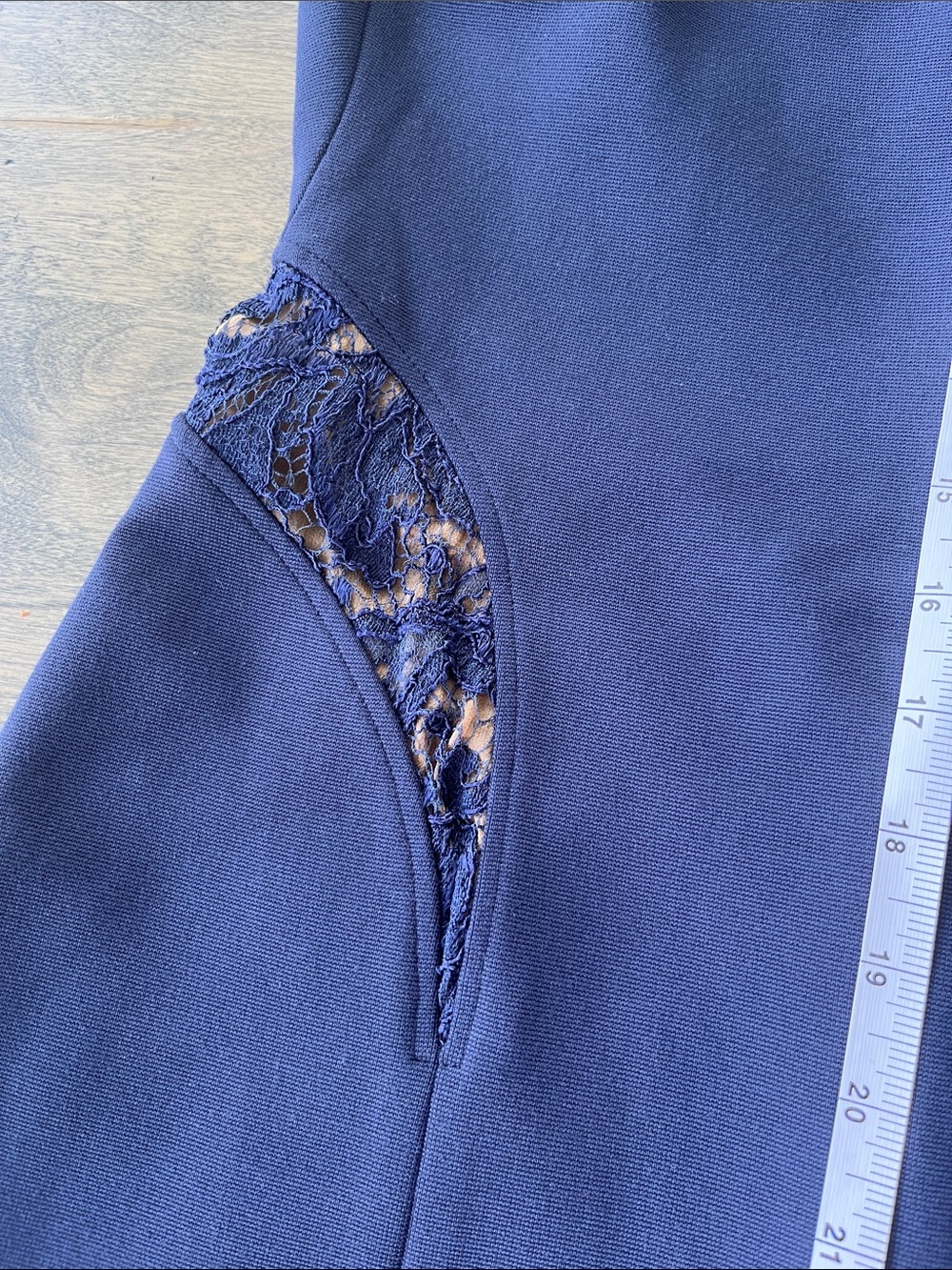 Emilio Pucci Navy Lace Yoke Sleeveless Dress - Picture 10 of 11